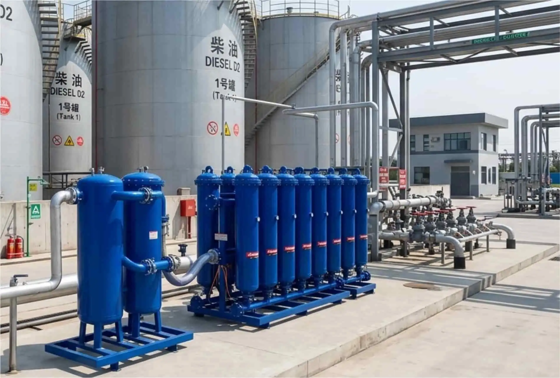 JY-DL60 大流量撬装式过滤分离系统 — 40-60m³/h 刚性膜柴油净化撬 - 产品图片 2